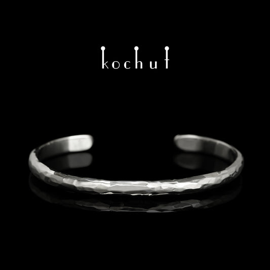 Absolute — Silberarmband mit weißem Rhodium überzogen