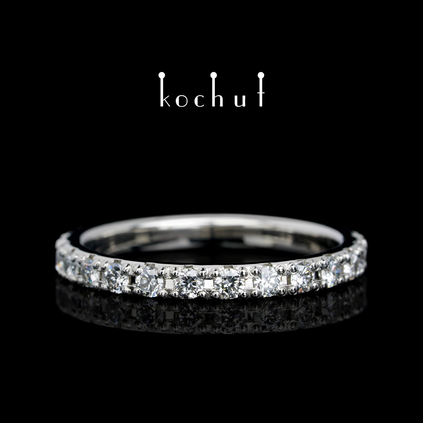 Mein Orbit — Verlobungsring aus Platin mit losen Diamanten