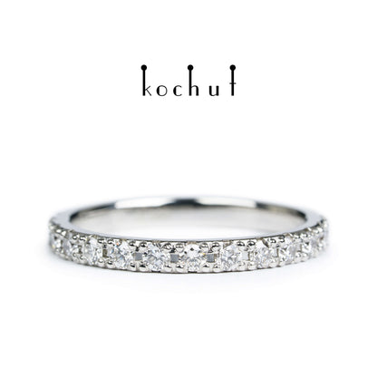 Mein Orbit — Verlobungsring aus Platin mit losen Diamanten