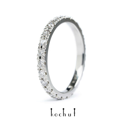 Mein Orbit — Verlobungsring aus Platin mit losen Diamanten