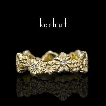 Vivid — Ring aus Gelbgold mit Diamanten