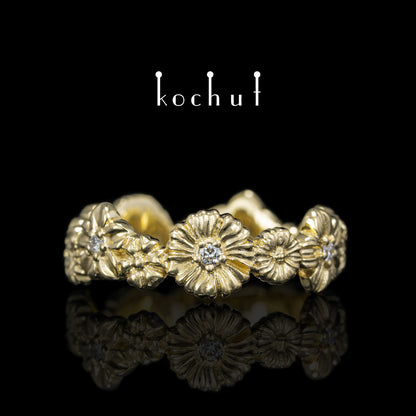 Vivid — Ring aus Gelbgold mit Diamanten