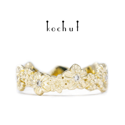 Vivid — Ring aus Gelbgold mit Diamanten