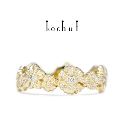 Vivid — Ring aus Gelbgold mit Diamanten