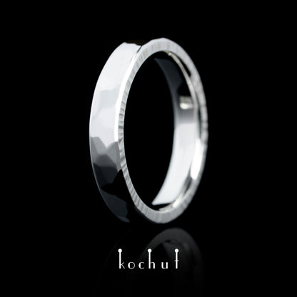 Licht: schmal — silberner Ehering