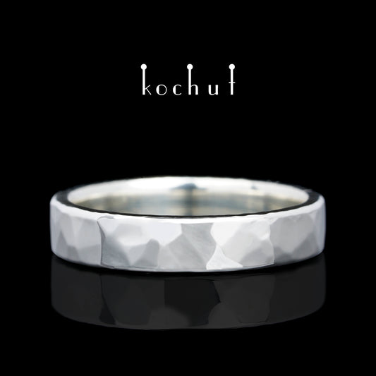 Licht: schmal — silberner Ehering