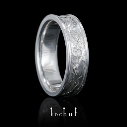 Höhen der Liebe: Sonne und Mond — Silberhochzeit, überzogen mit weißem Rhodium