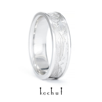 Höhen der Liebe: Sonne und Mond — Silberhochzeit, überzogen mit weißem Rhodium