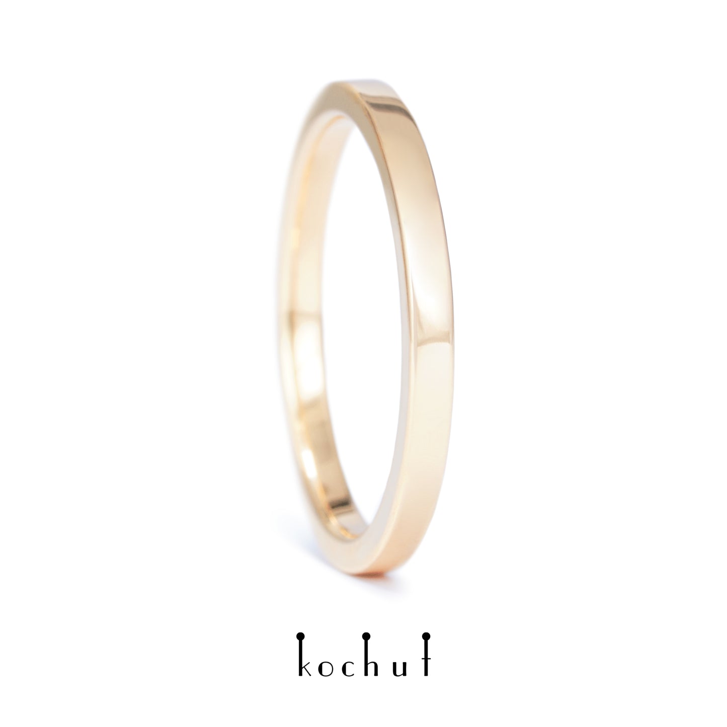 Minimalismus — Ring aus Rotgold