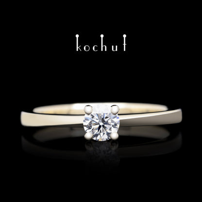 Mein Inspiration — Weißgold-Verlobungsring mit Diamant