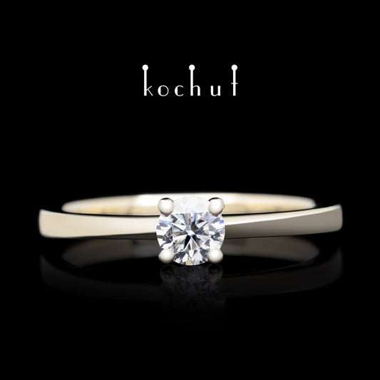 Mein Inspiration — Weißgold-Verlobungsring mit Diamant