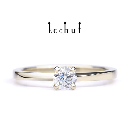 Mein Inspiration — Weißgold-Verlobungsring mit Diamant