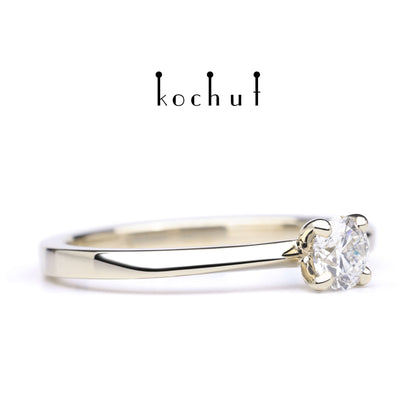 Mein Inspiration — Weißgold-Verlobungsring mit Diamant