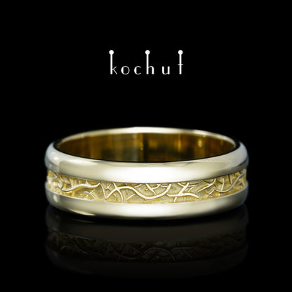 Edle Wurzeln — Ring aus Gelbgold