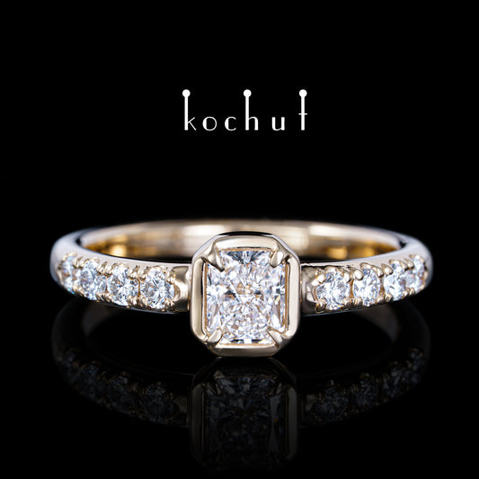 Neue Muse — Ring aus Rotgold mit Diamanten