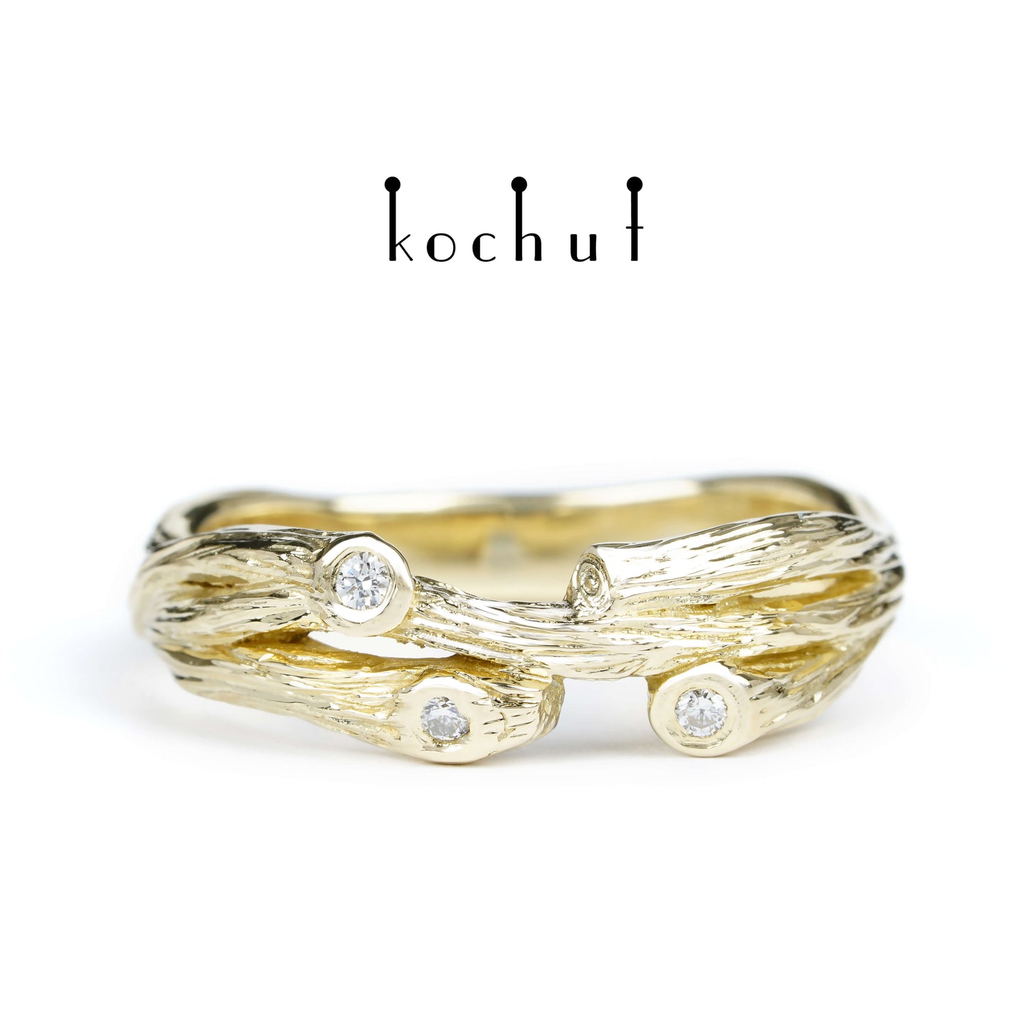 Zweig: Revival — Ring aus Gelbgold mit Diamanten