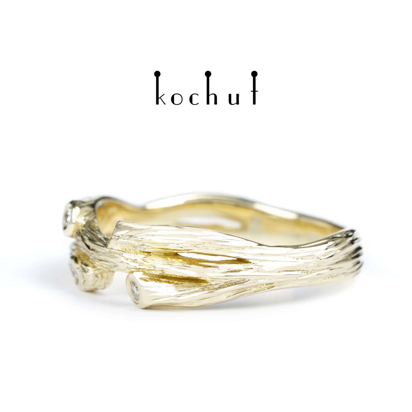 Zweig: Revival — Ring aus Gelbgold mit Diamanten