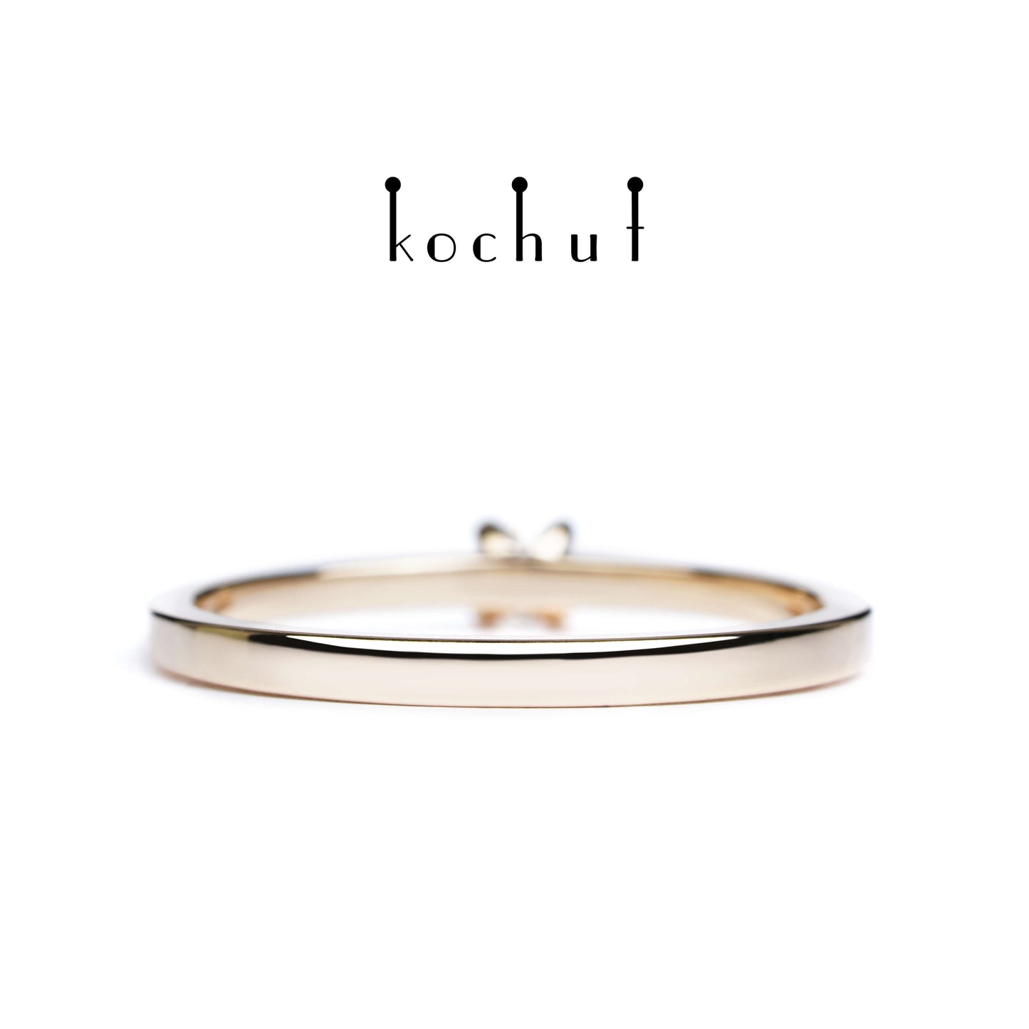 Meine Inspiration — Ring aus Rotgold mit einem Diamanten