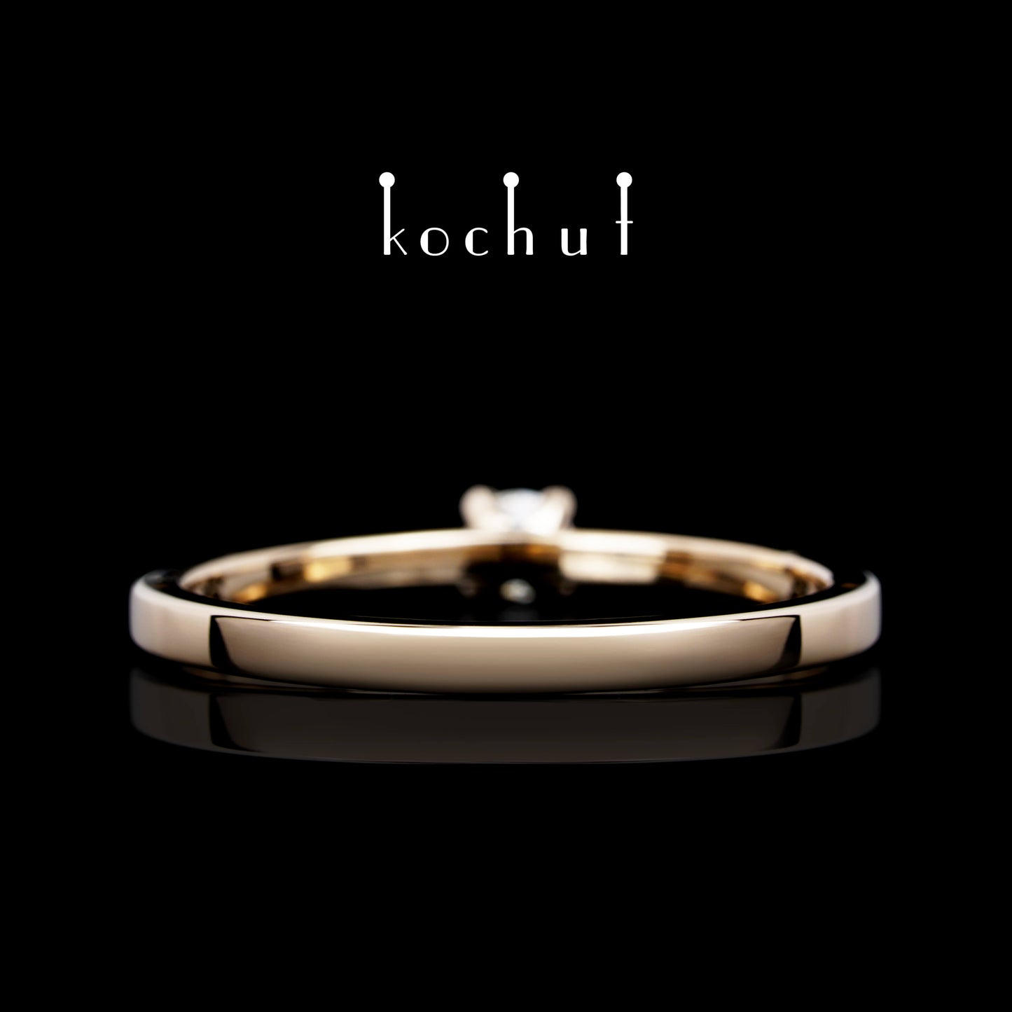 Meine Inspiration — Ring aus Rotgold mit einem Diamanten