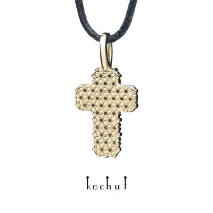 Eternal — Kreuz aus Gelbgold mit Diamanten