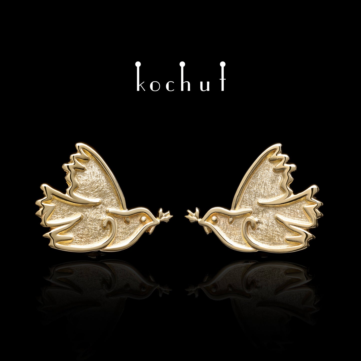 Kostenlos — Ohrringe aus Gelbgold