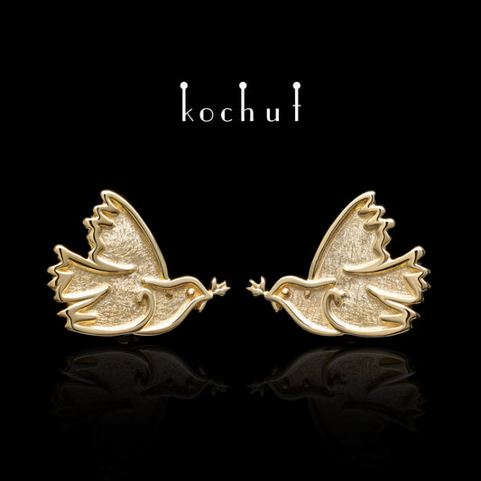 Kostenlos — Ohrringe aus Gelbgold