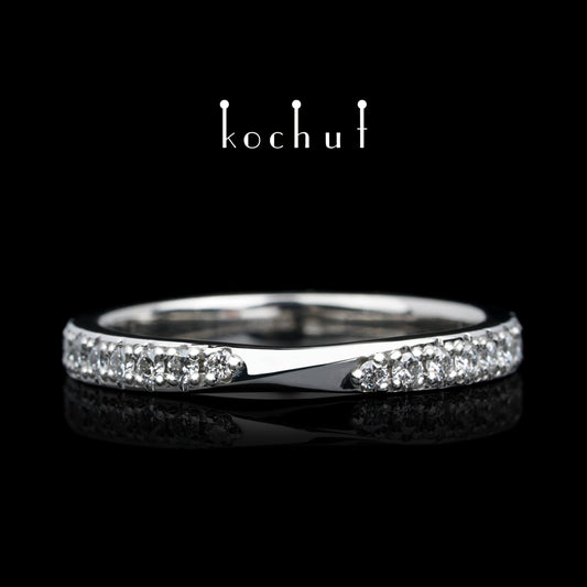 Meine Inspiration — Ring aus Platin mit Diamanten