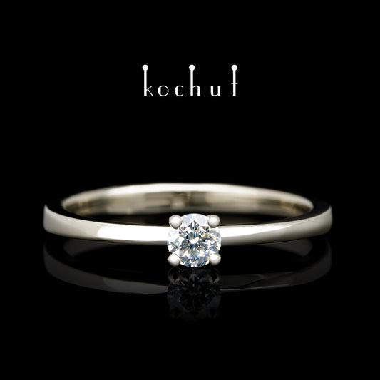 Mein Inspiration — Verlobungsring aus Weißgold mit Diamant