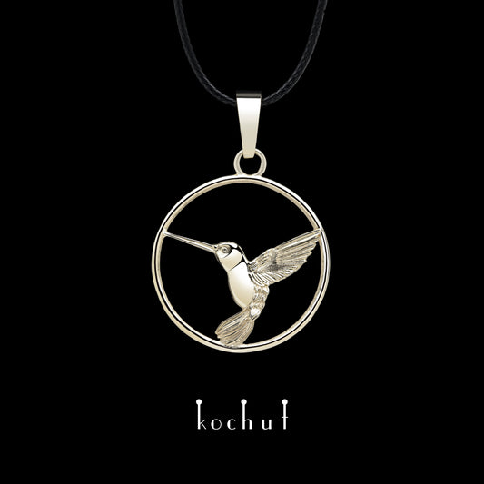 Hummingbird — Anhänger aus Weißgold