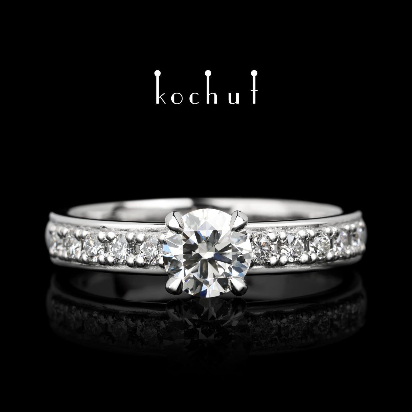 Eternity — Ring aus Platin mit Diamanten