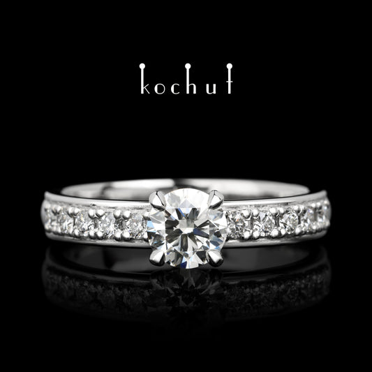 Eternity — Ring aus Platin mit Diamanten