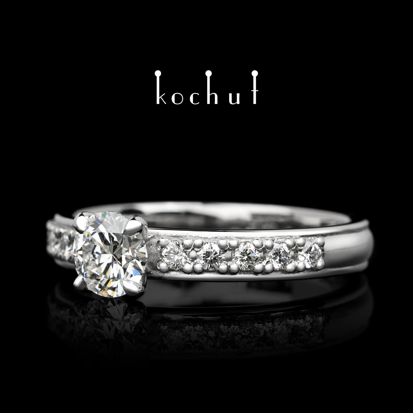 Eternity — Ring aus Platin mit Diamanten