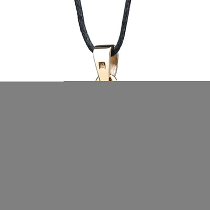 Seishi — Mokume-Anhänger aus Rotgold, oxidiertem und geätztem Silber mit Diamant
