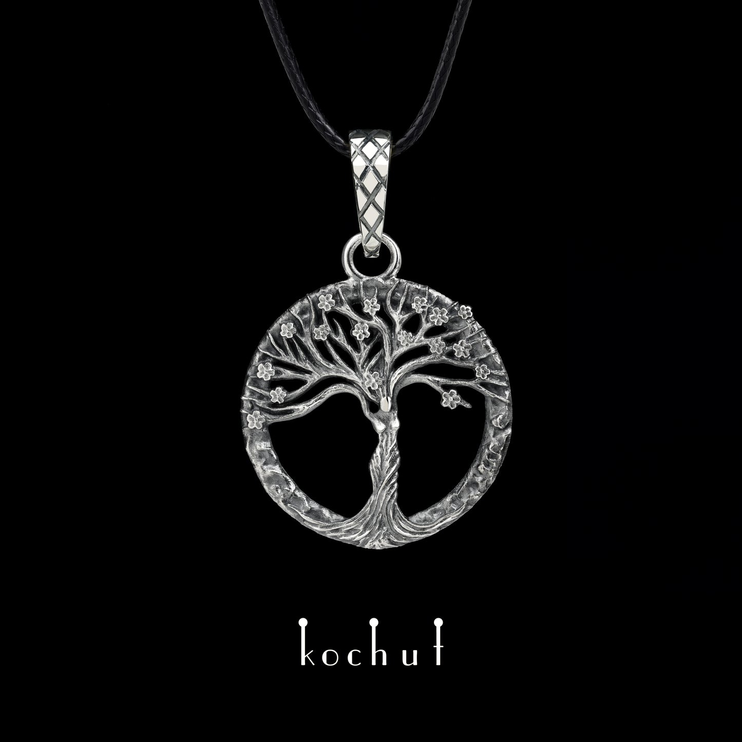 Virgo — Anhänger aus oxidiertem Silber