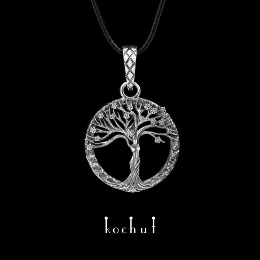 Virgo — Anhänger aus oxidiertem Silber
