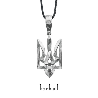 Trident polygonal — Anhänger aus Platin