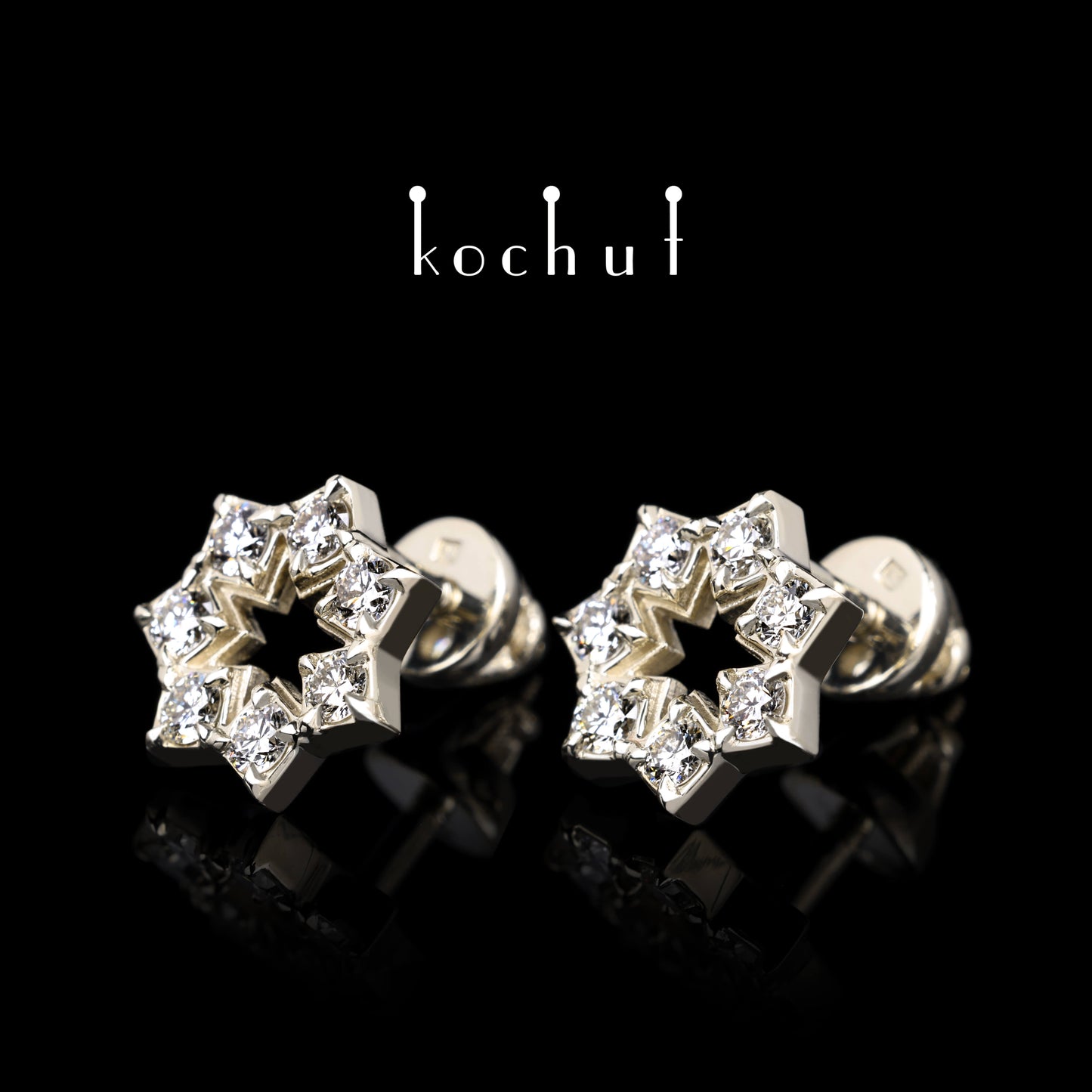 Elenielle — Ohrringe aus Weißgold mit Diamanten