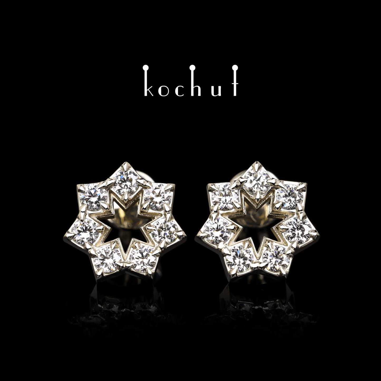Elenielle — Ohrringe aus Weißgold mit Diamanten