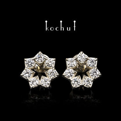 Elenielle — Ohrringe aus Weißgold mit Diamanten