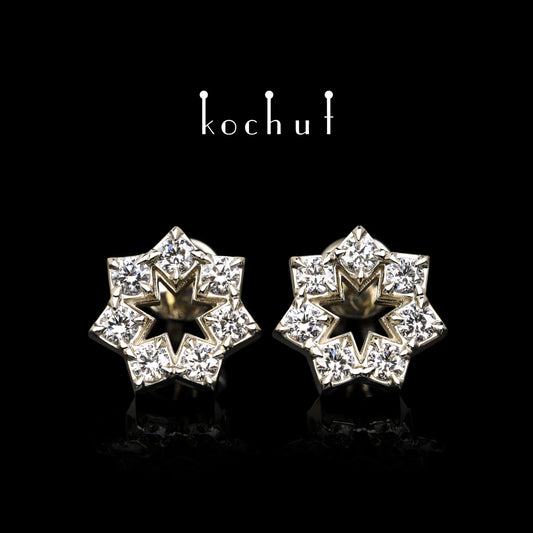 Elenielle — Ohrringe aus Weißgold mit Diamanten