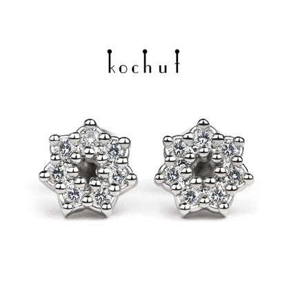 Frost — Platinohrringe mit Diamanten
