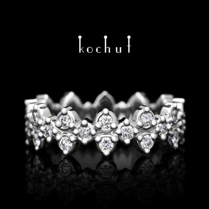 Frost — Platinerring mit Diamanten