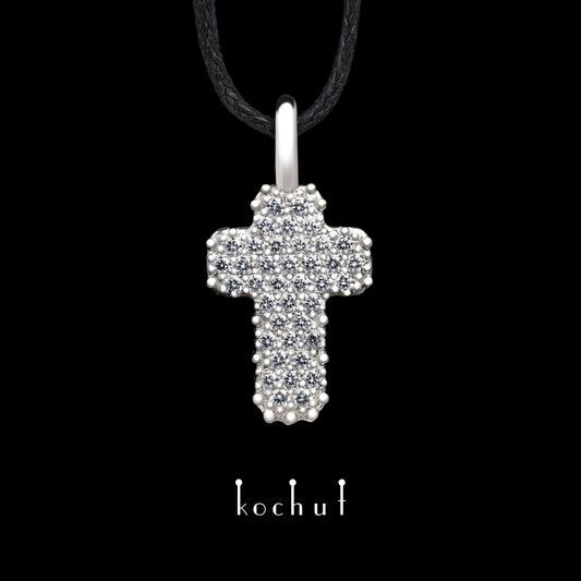 Eternal — Kreuz aus Platin mit Diamanten
