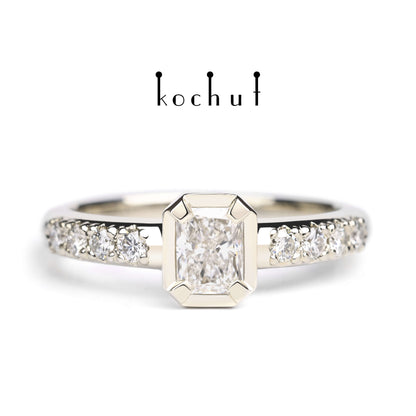 Neue Muse — Ring aus Weißgold mit Diamanten