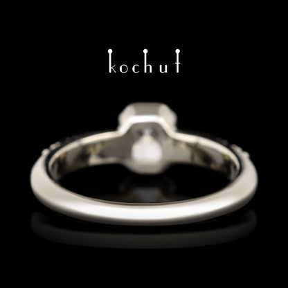 Neue Muse — Ring aus Weißgold mit Diamanten