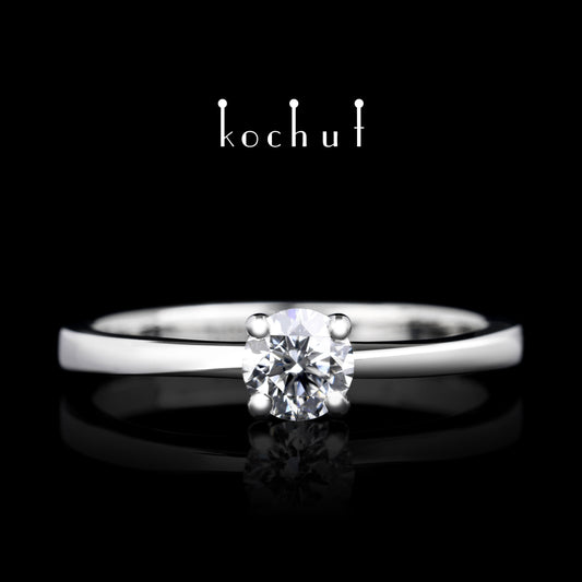 Meine Inspiration — Platinring mit Diamant