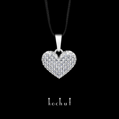 Liebe von tausend Sternen — Platinanhänger mit Diamanten