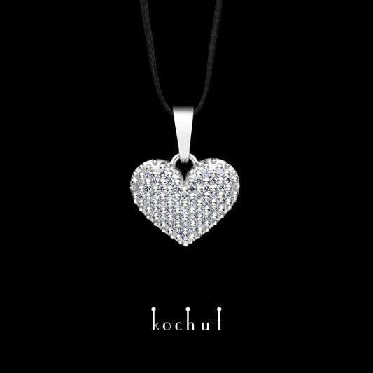 Liebe von tausend Sternen — Platinanhänger mit Diamanten