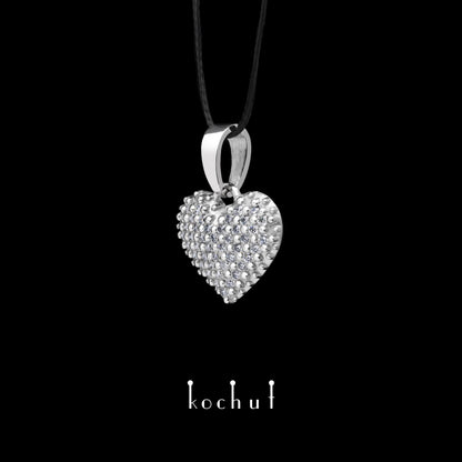 Liebe von tausend Sternen — Platinanhänger mit Diamanten
