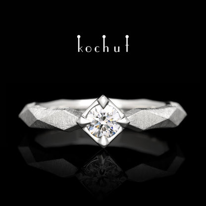 Meine Königin — Ring aus Platin mit Diamant